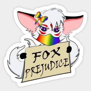 Fox Prejudice Sticker